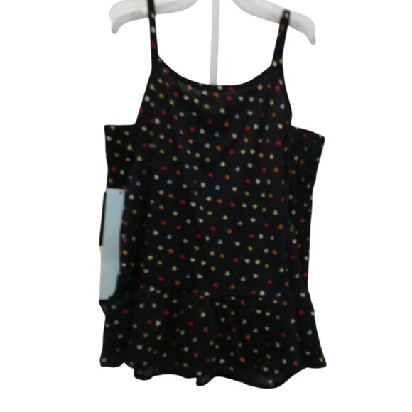 Art Class Girls' 2pc Black Rainbow Hearts Print Pajamas Set Size XL (14) - Picture 1 of 9
